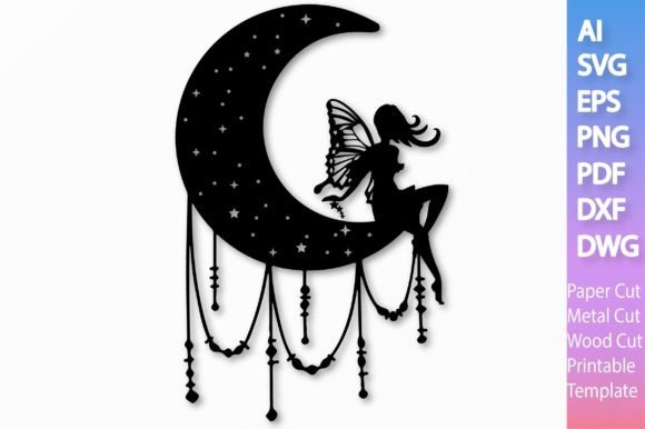 Fairy on the Moon SVG: A Designer's Review for Embroidery