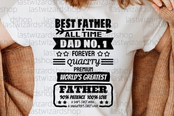 Review: Best Father All Time Dad No. 1 SVG for Embroidery