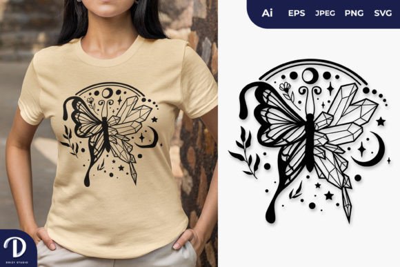 Review: Half Butterfly and Half Crystals SVG for Embroidery