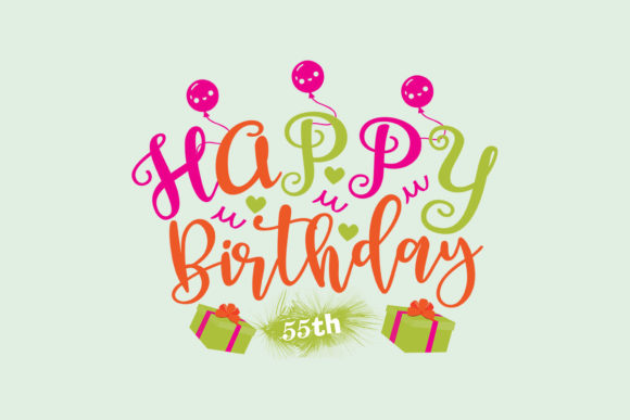Reviewing the Happy Birthday 55th SVG for Real Embroidery